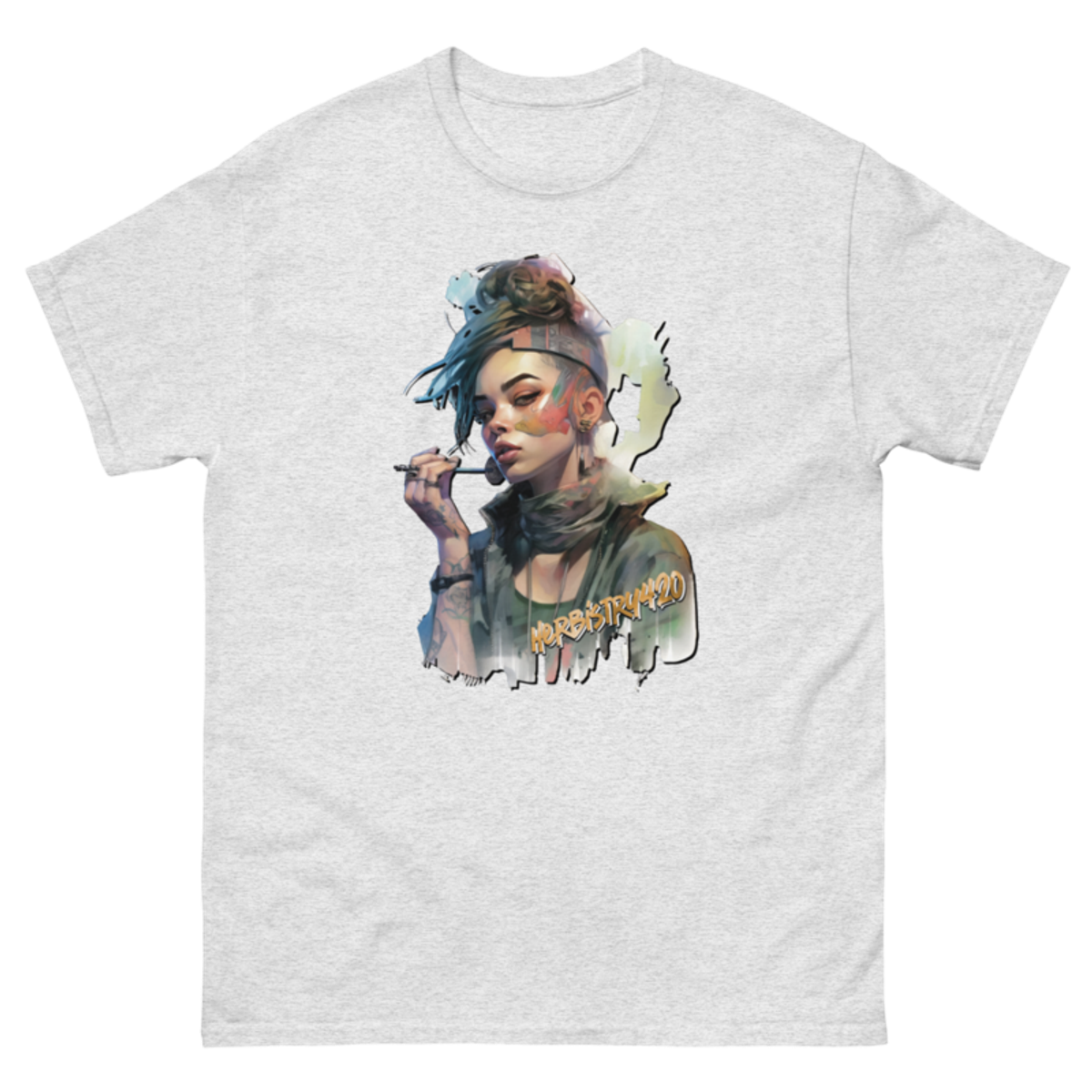 Steampunk Girl 2 – Unisex Classic Tee — ash