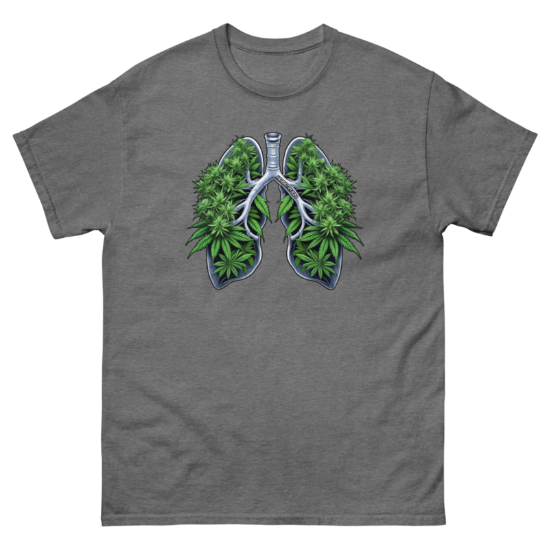 Weed Lungs – Unisex classic tee — graphite heather