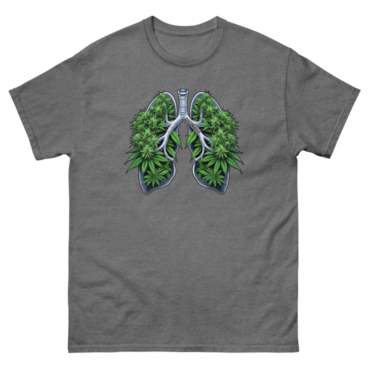 Weed Lungs – Unisex classic tee — graphite heather