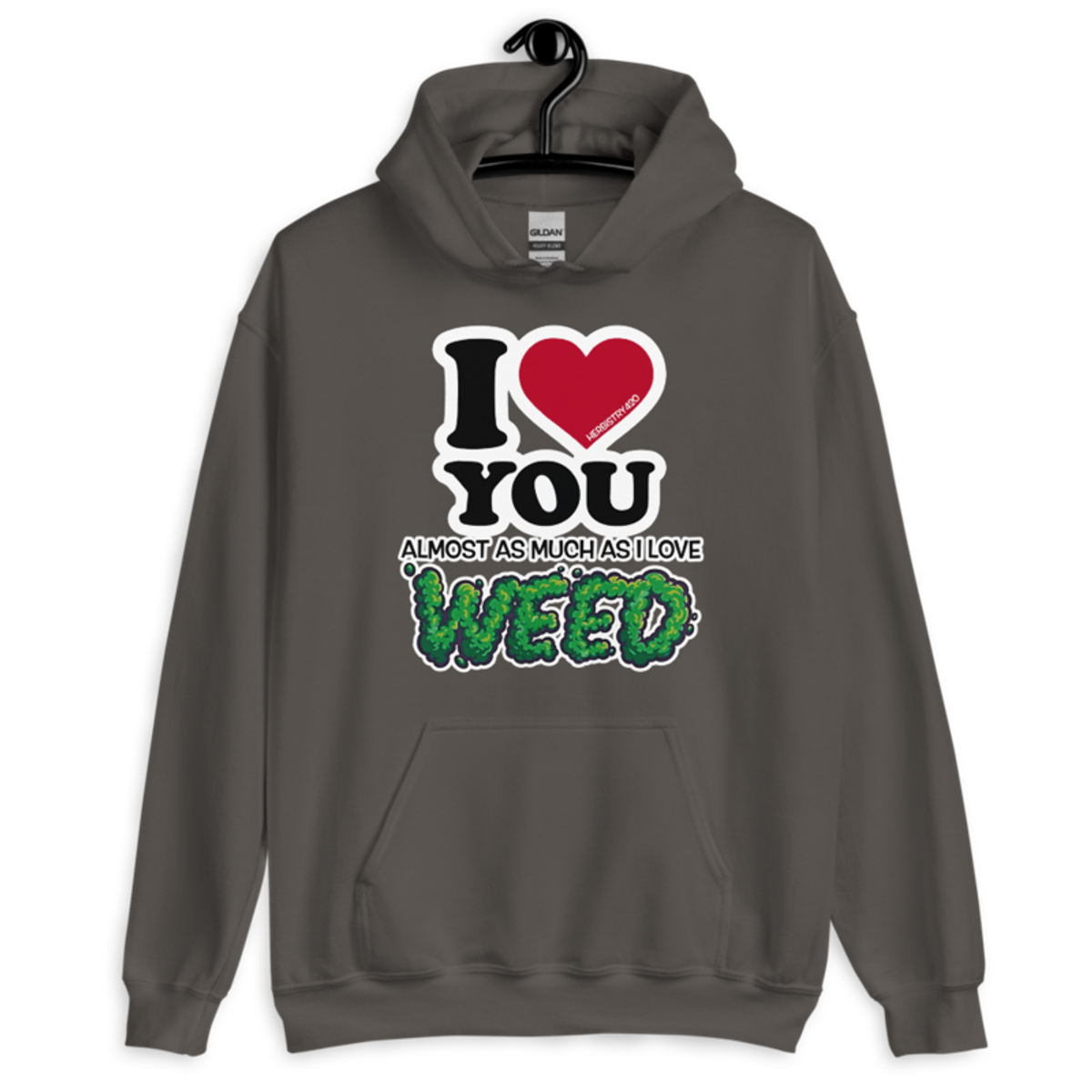 I Love You Almost – Unisex Hoodie — charcoal