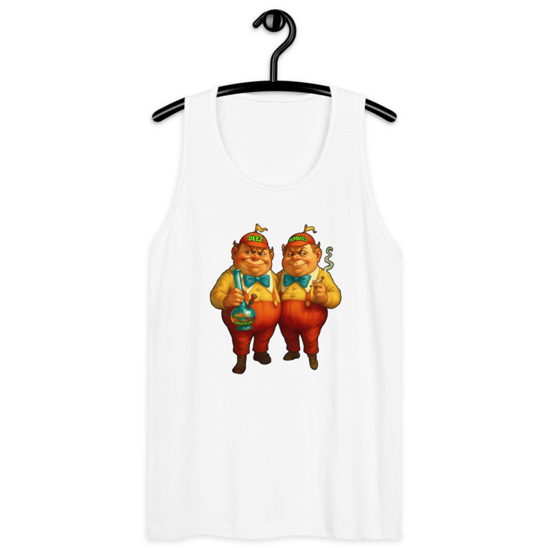 D & D – Men’s premium tank top — white