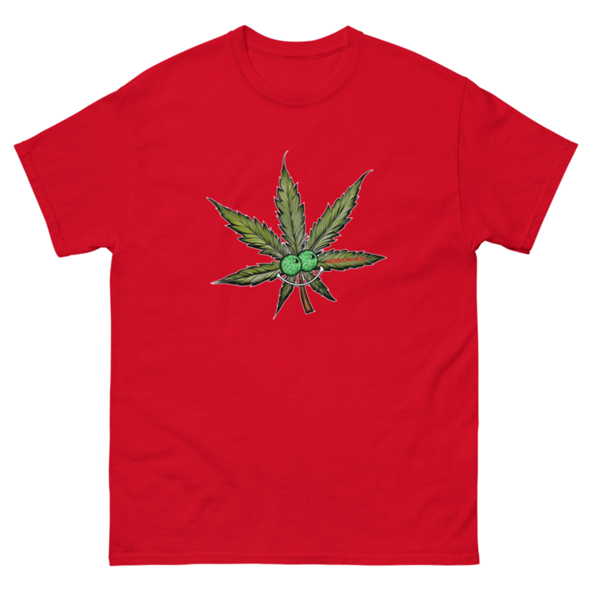 Happy Leaf – Unisex Classic Tee — red