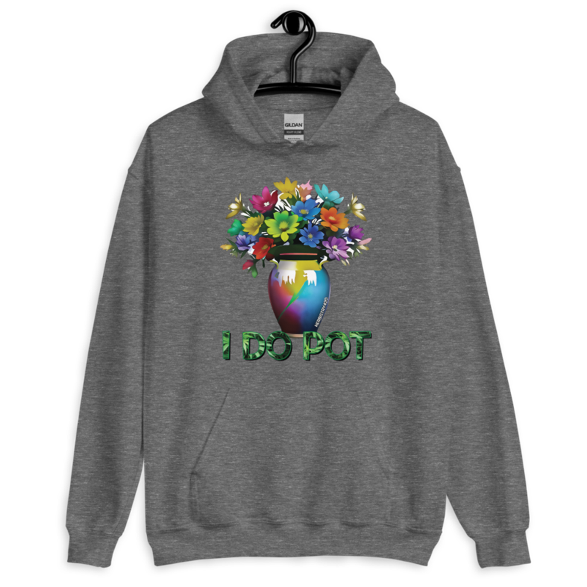 I Do Pot – Unisex Hoodie — graphite heather