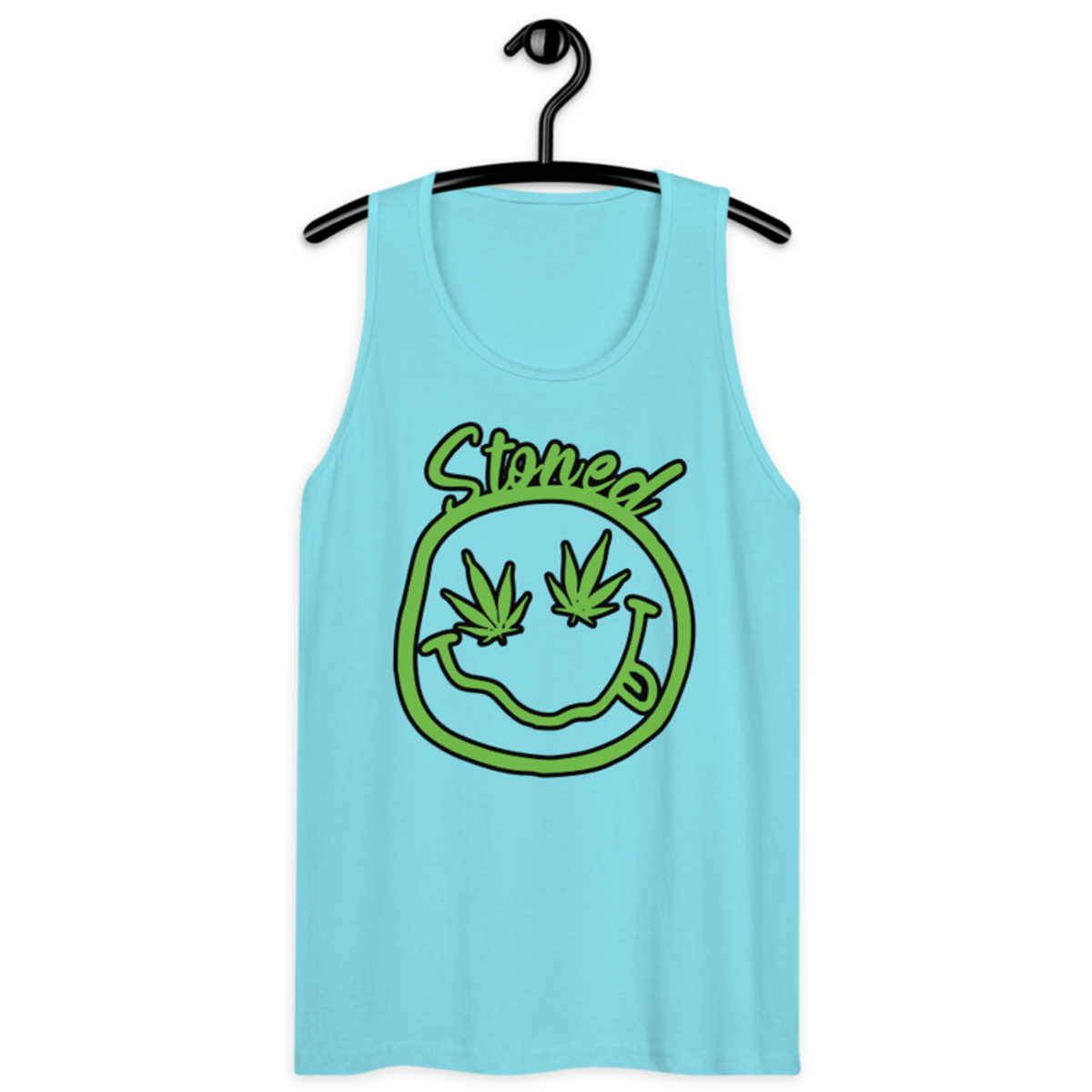 Stoned – Men’s premium tank top — pacific blue