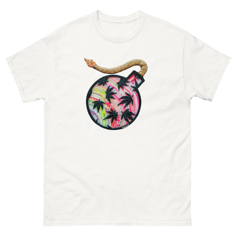 Da Bomb – Red – Unisex Classic Tee — white