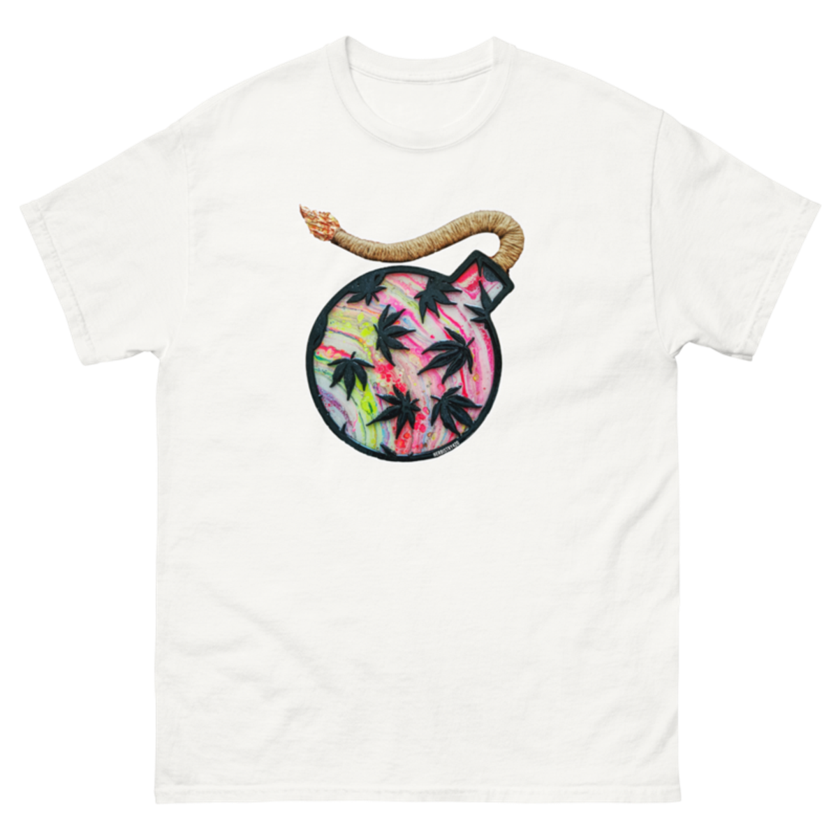 Da Bomb – Red – Unisex Classic Tee — white