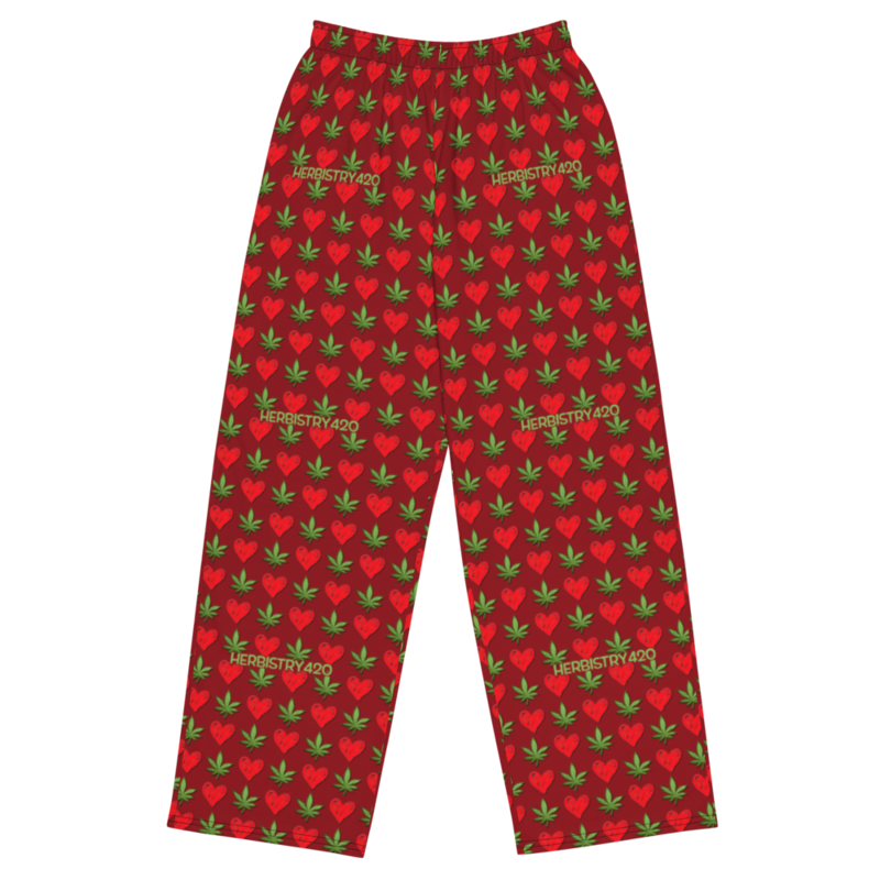 I Love Herbistry420 – All-over print unisex wide-leg pants