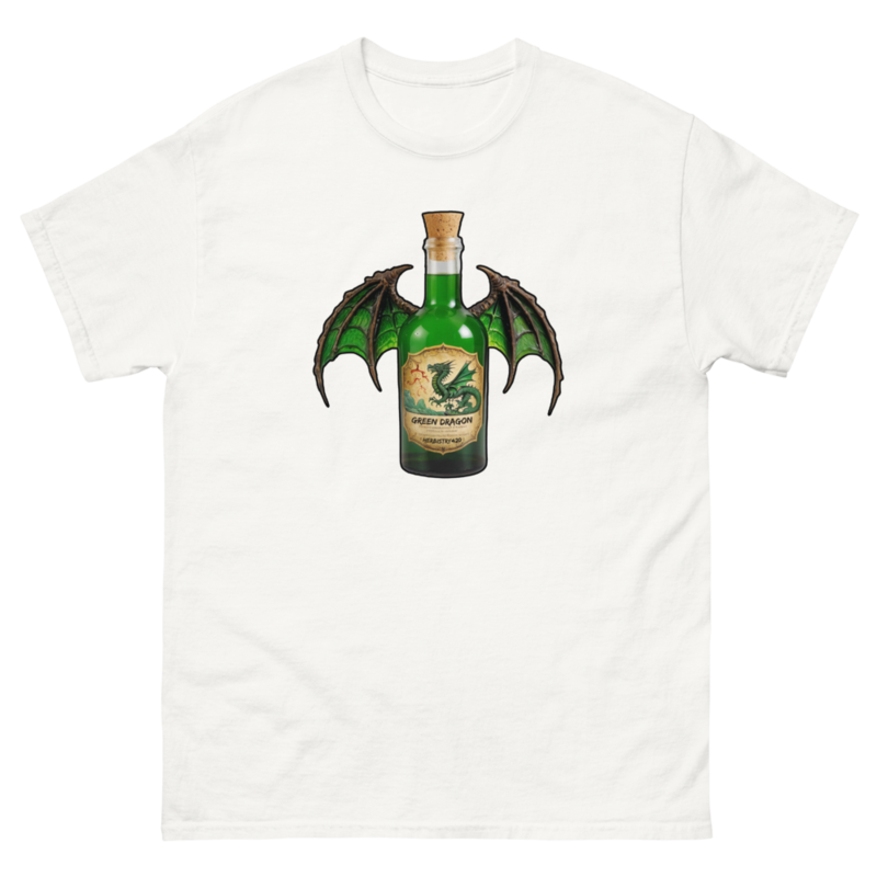 Green Dragon – Unisex classic tee — white