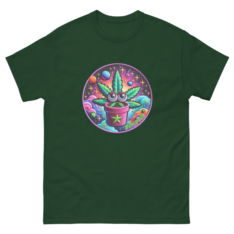 Space Plant – Unisex Classic Tee — forest green