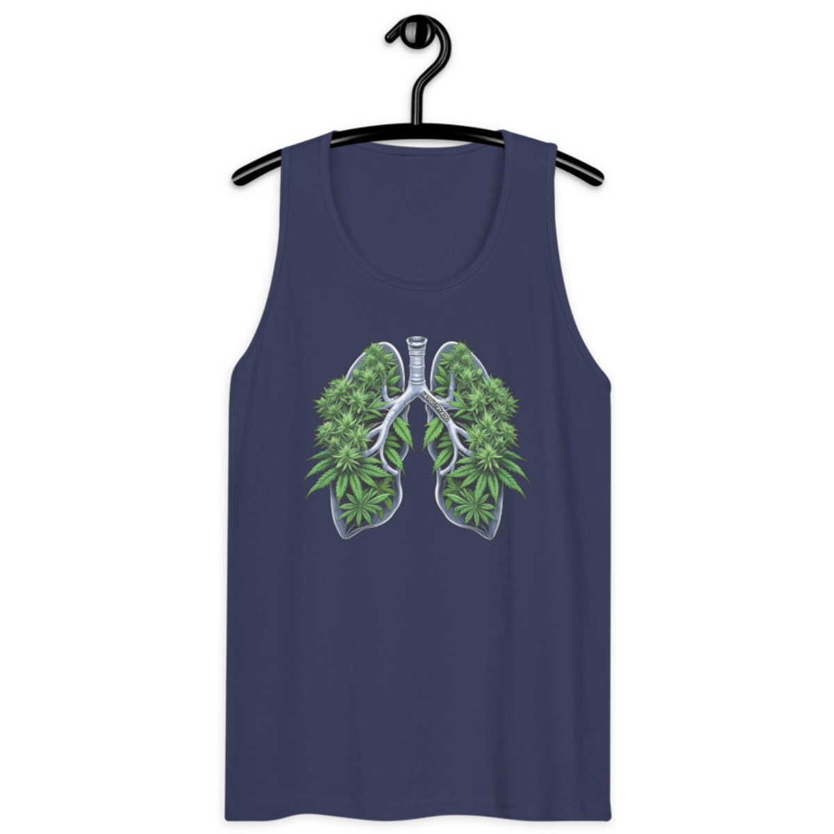 Weed Lungs – Men’s premium tank top — harbor blue