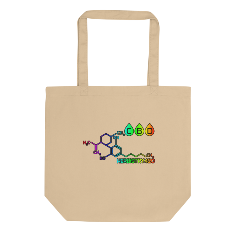 CBD Molecule – Eco Tote Bag — oyster