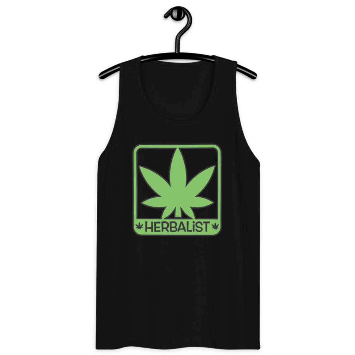 Herbalist – Men’s premium tank top — black
