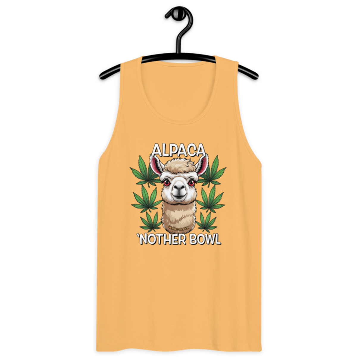 Alpaca 'Nother Bowl – Men’s premium tank top — squash