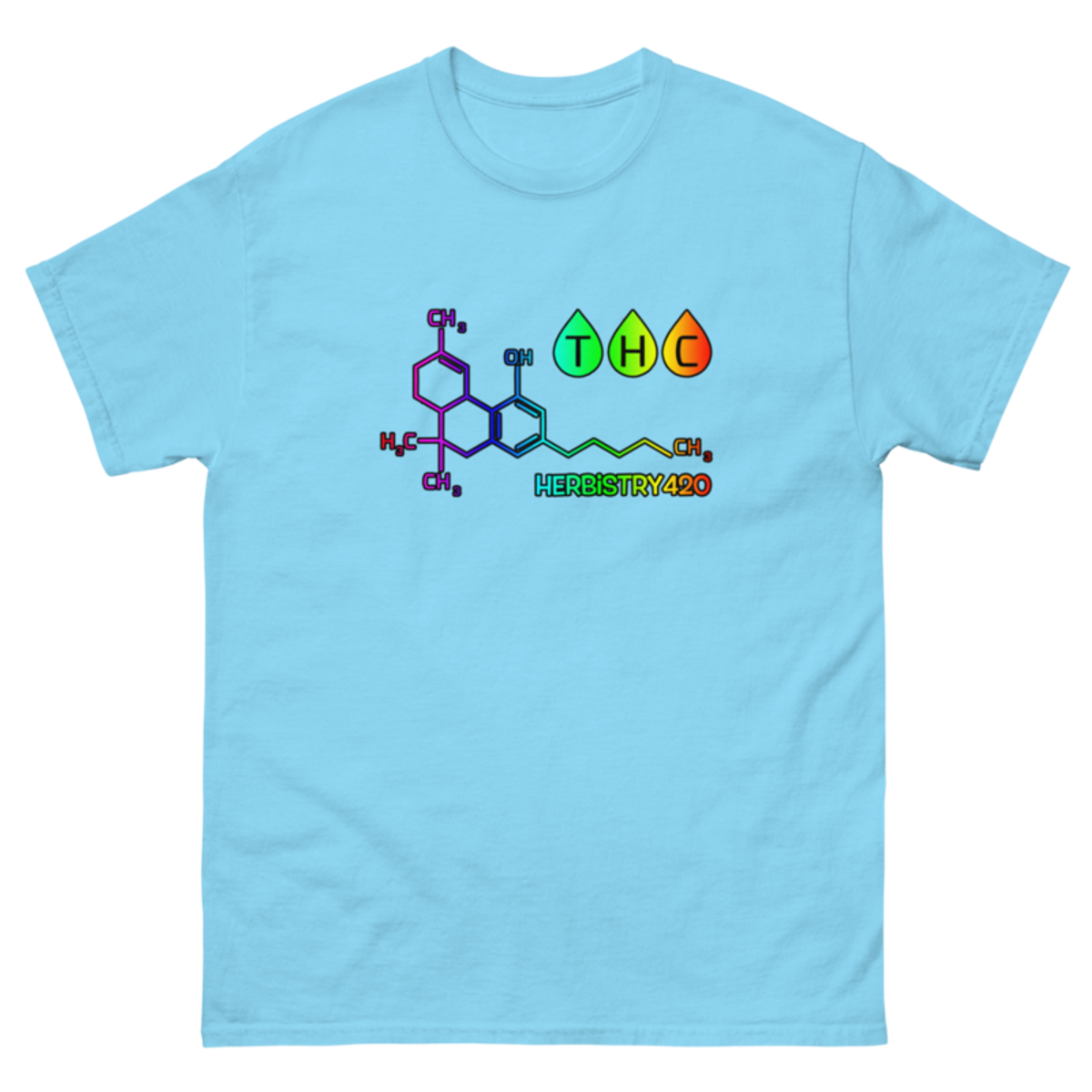 THC Molecule – Unisex Classic Tee — sky