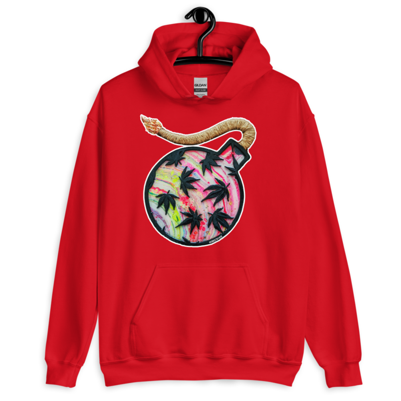 Da Bomb – Red – Unisex Hoodie — red