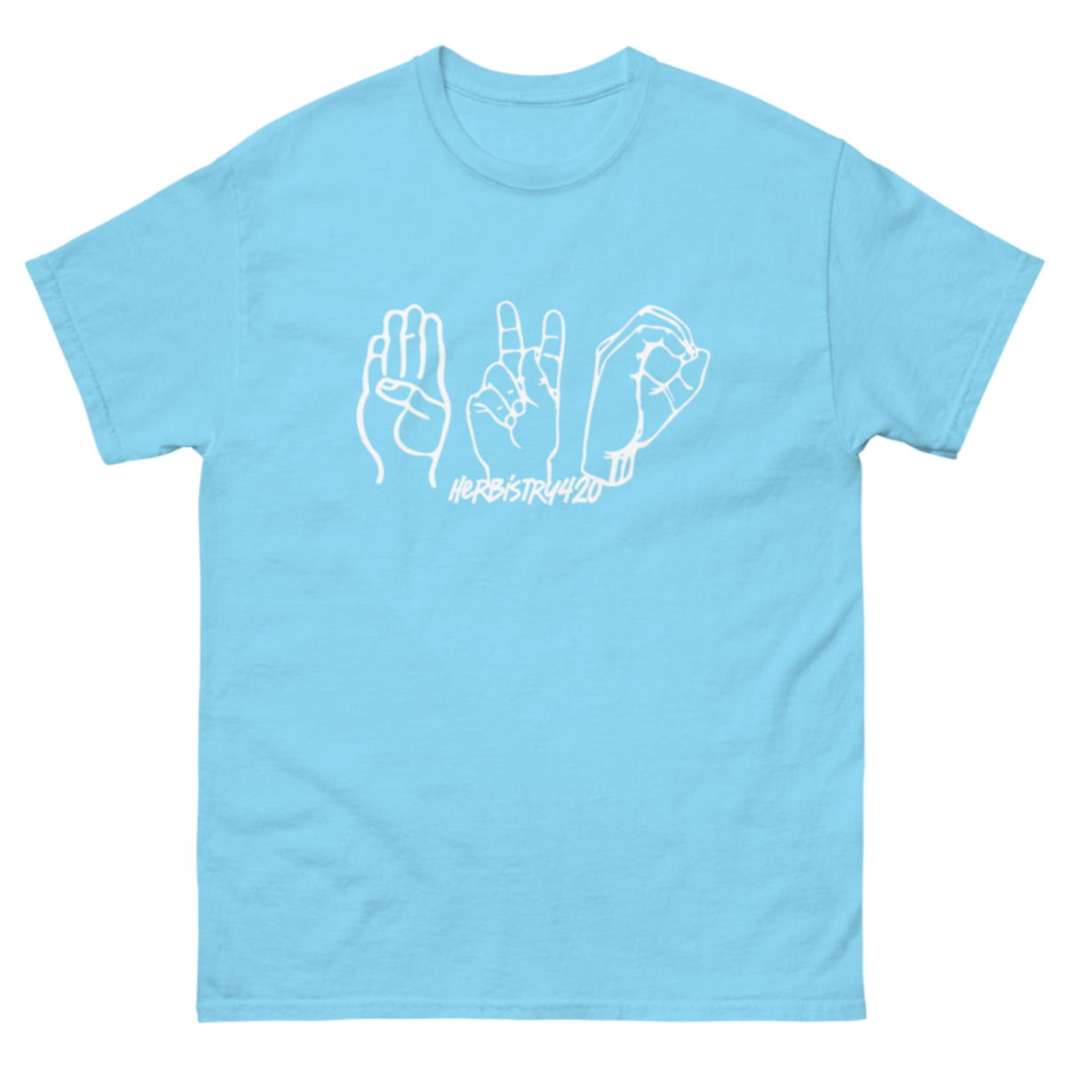 420 Hands – Unisex Classic Tee — sky