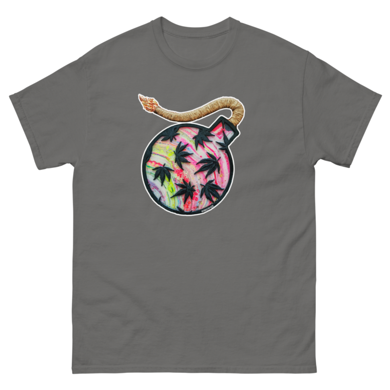 Da Bomb – Red – Unisex Classic Tee — charcoal