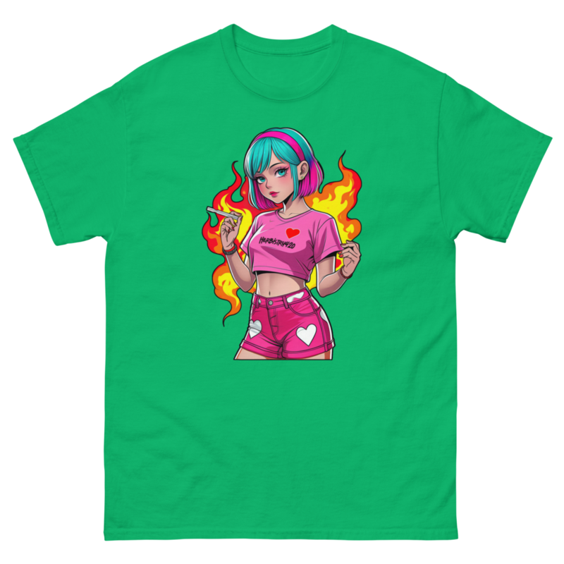 Anime Vape Girl - Unisex classic tee — irish green