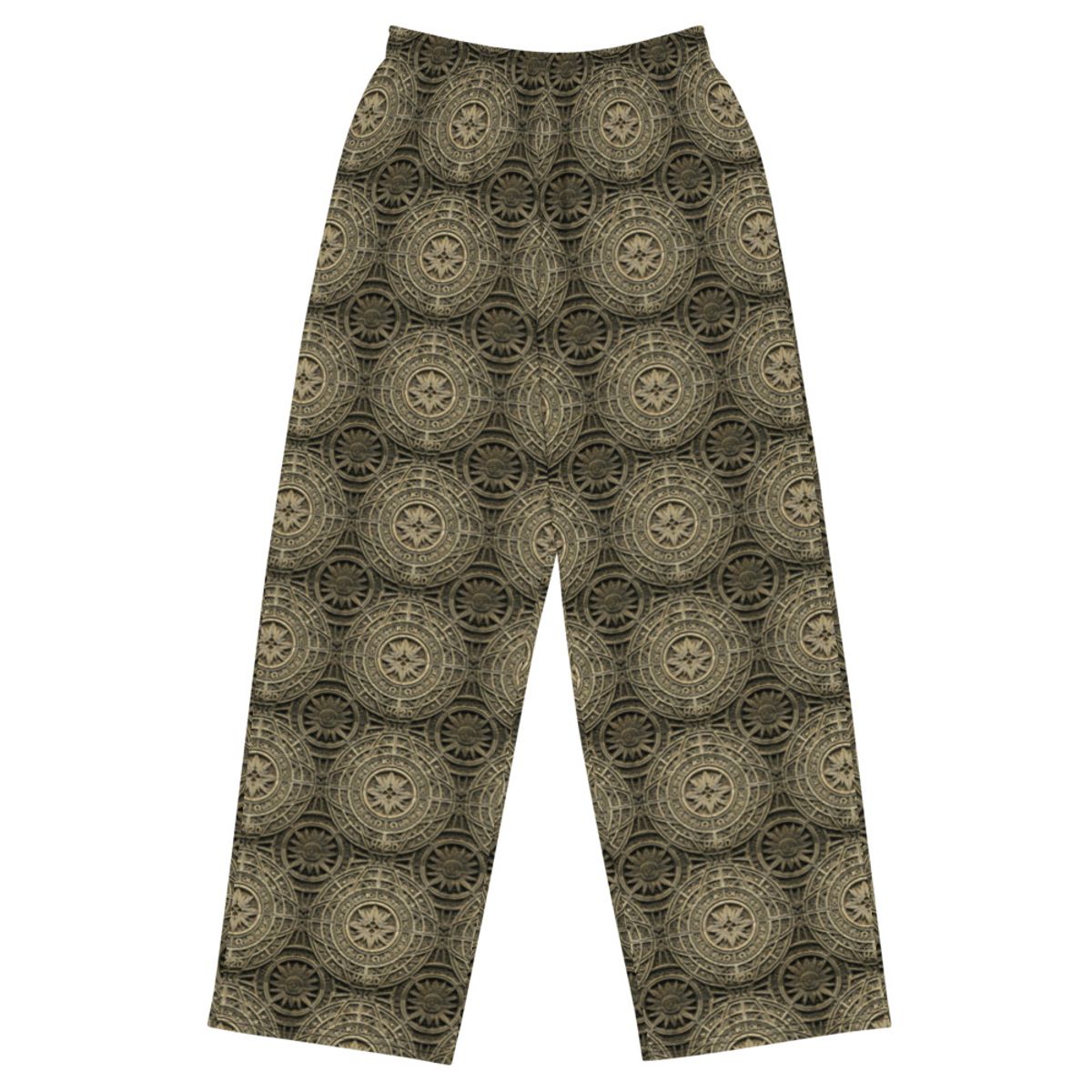 Sacred Herbistry – All-over print unisex wide-leg pants — front