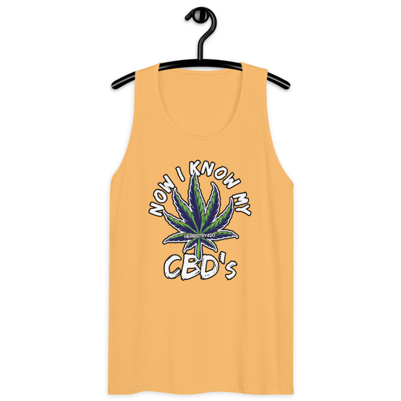 Now I Know My – Men’s premium tank top — squash