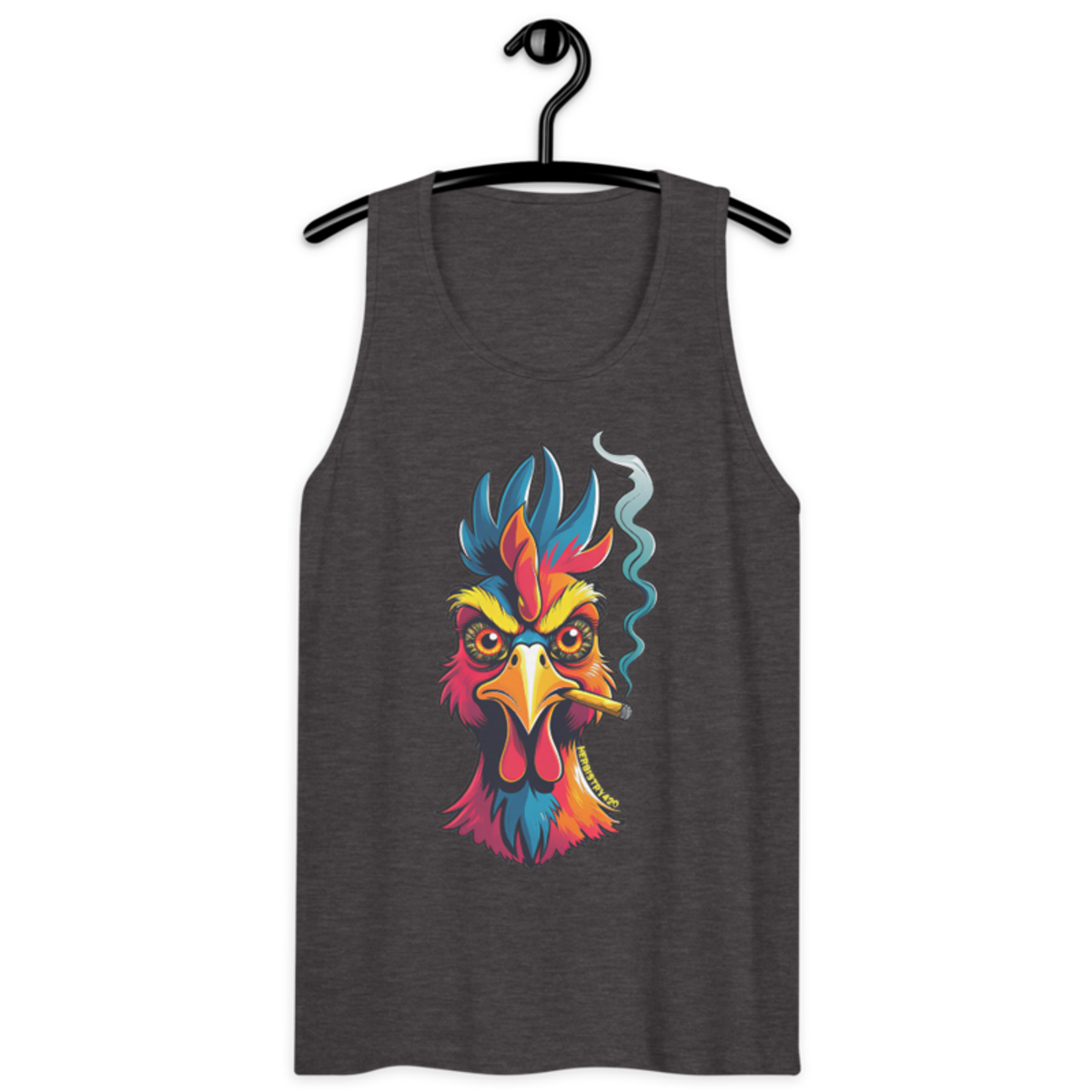 Fried Chicken – Men’s premium tank top — charcoal heather