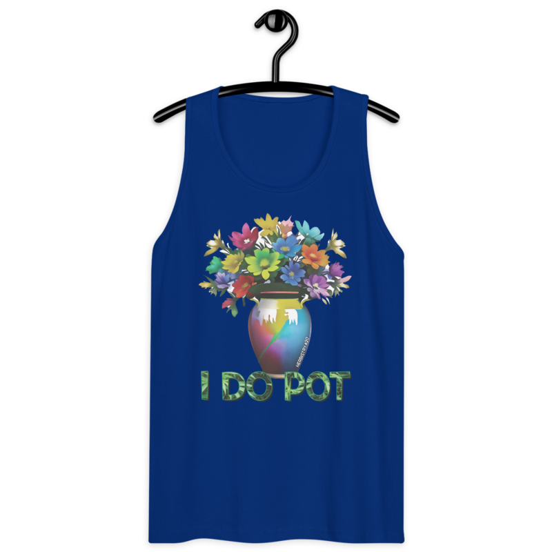 I Do Pot – Men’s premium tank top — team royal