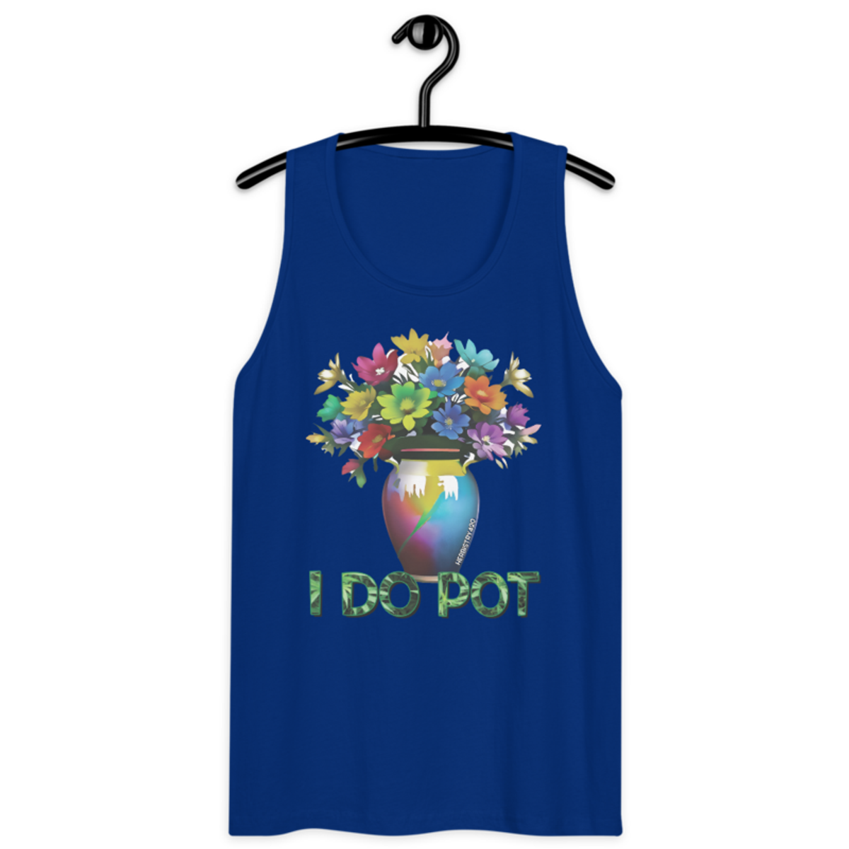 I Do Pot – Men’s premium tank top — team royal