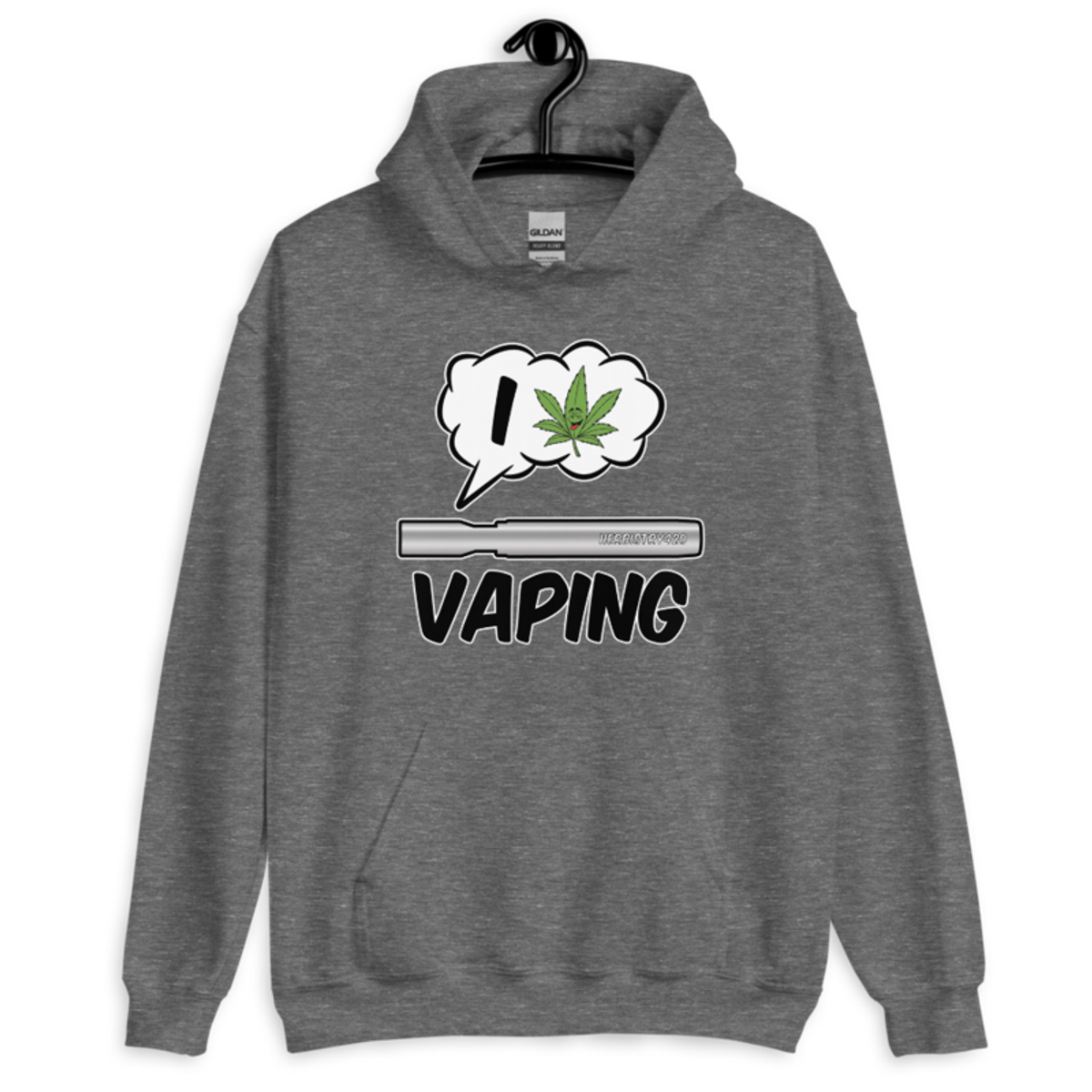 I Love Vaping – Unisex Hoodie — graphite heather