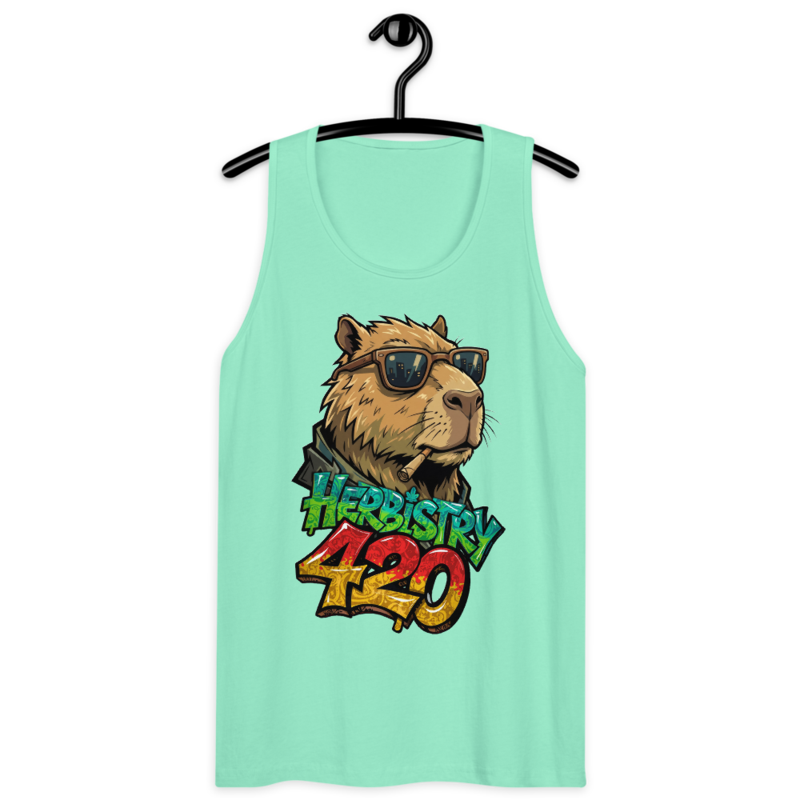 Cappy Life – Men’s premium tank top — mint