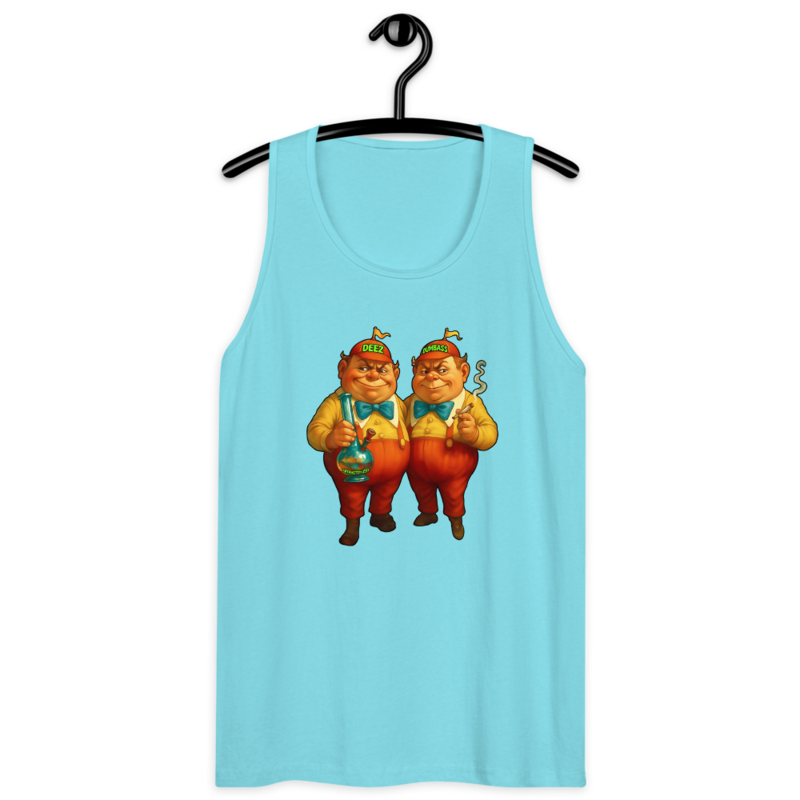 D & D – Men’s premium tank top — pacific blue