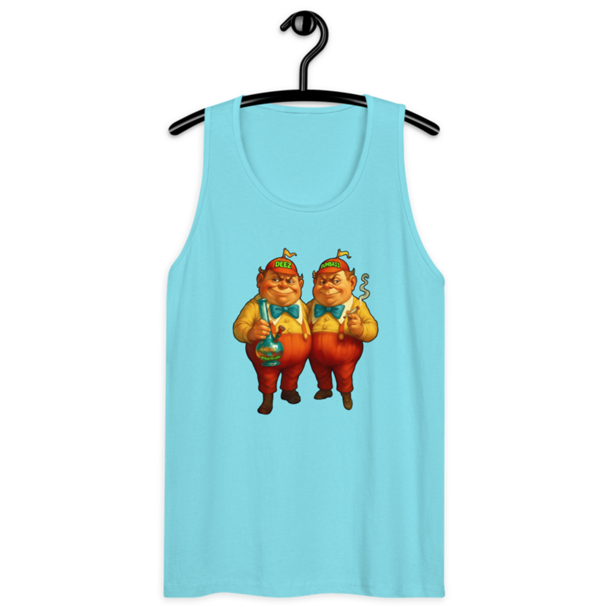 D & D – Men’s premium tank top — pacific blue