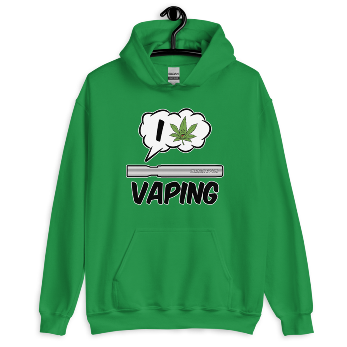 I Love Vaping – Unisex Hoodie — irish green