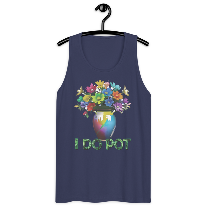 I Do Pot – Men’s premium tank top — harbor blue