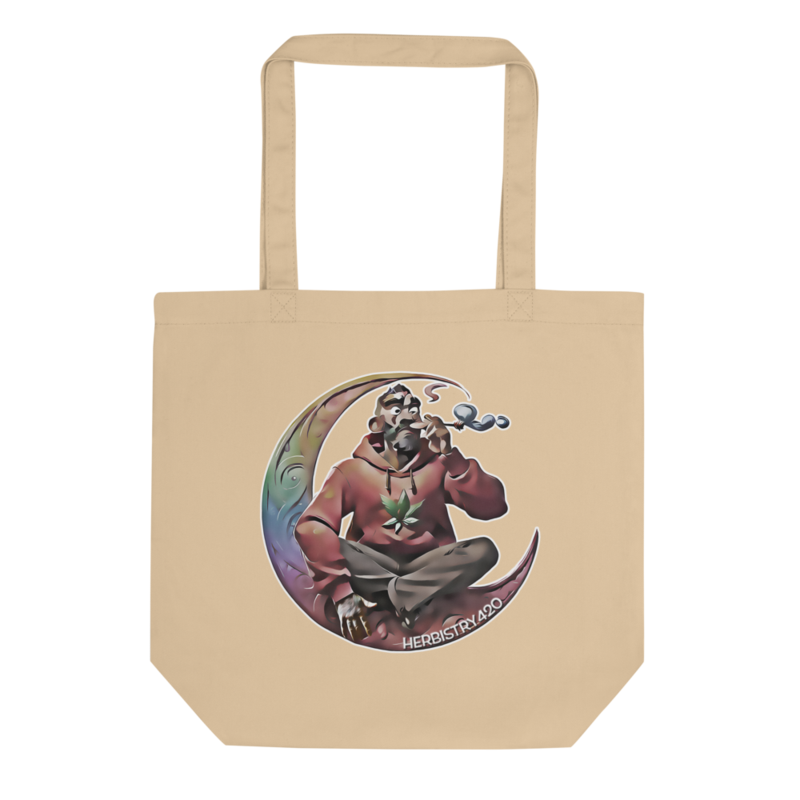 Smoking on the Moon – Eco Tote Bag — oyster