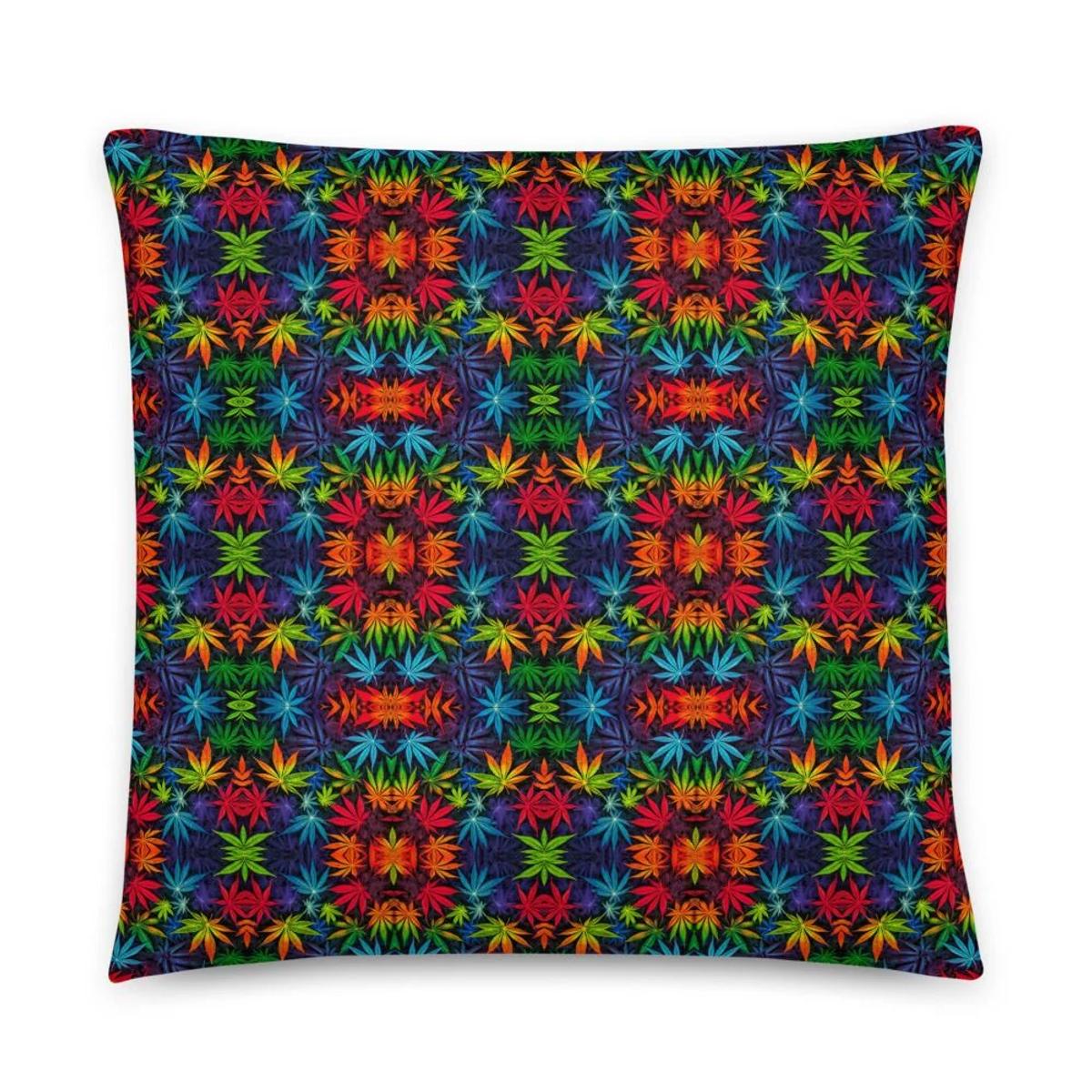 Colorful Leaves – Basic Pillow — 22x22