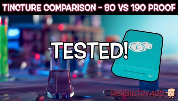 80 proof vs 190 proof tincture alcohol