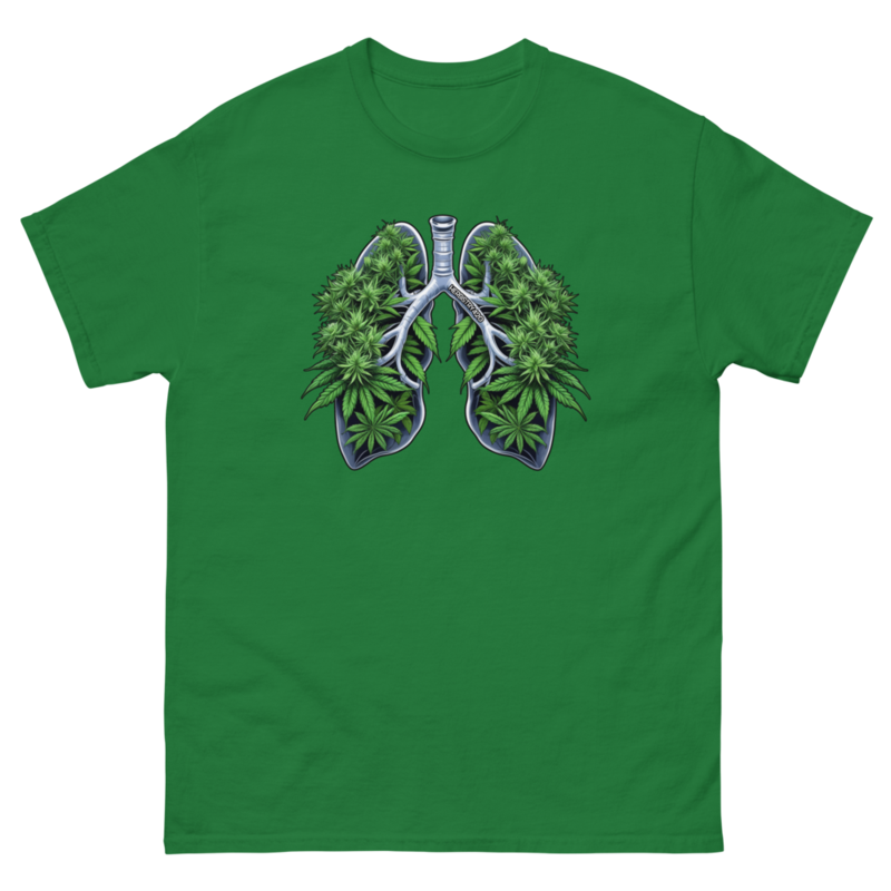 Weed Lungs – Unisex classic tee — turf green