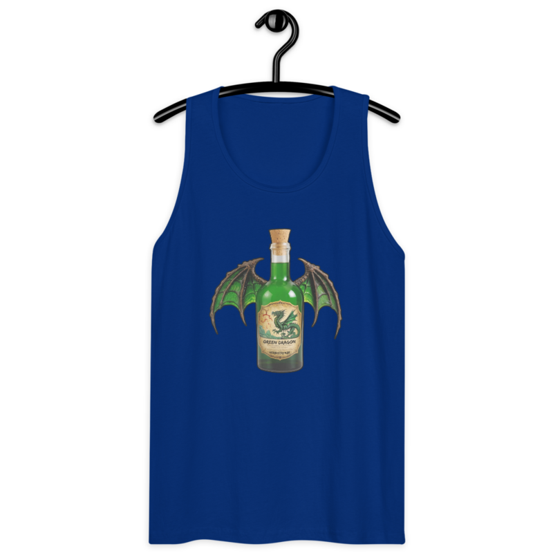 Green Dragon – Men’s premium tank top — team royal