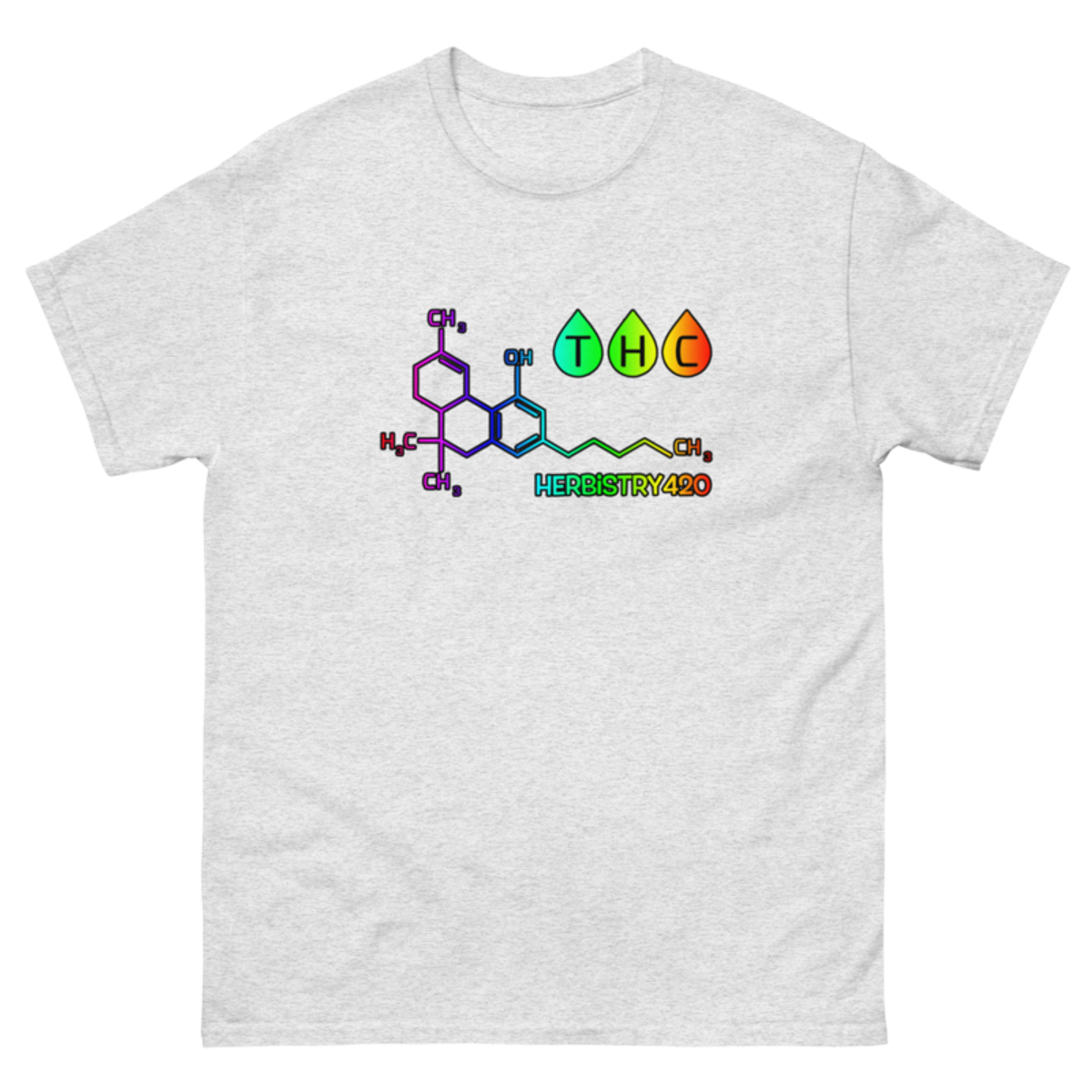 THC Molecule – Unisex Classic Tee — ash