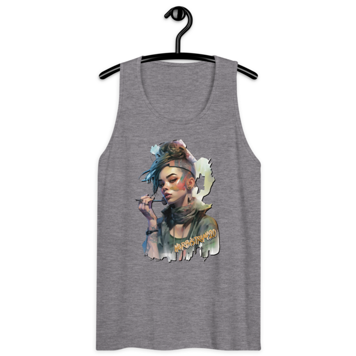 SteamPunk Girl 2 – Men’s premium tank top — athletic heather
