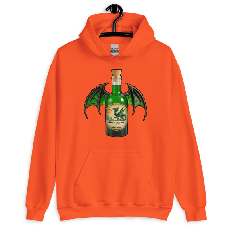 Green Dragon – Unisex Hoodie — orange