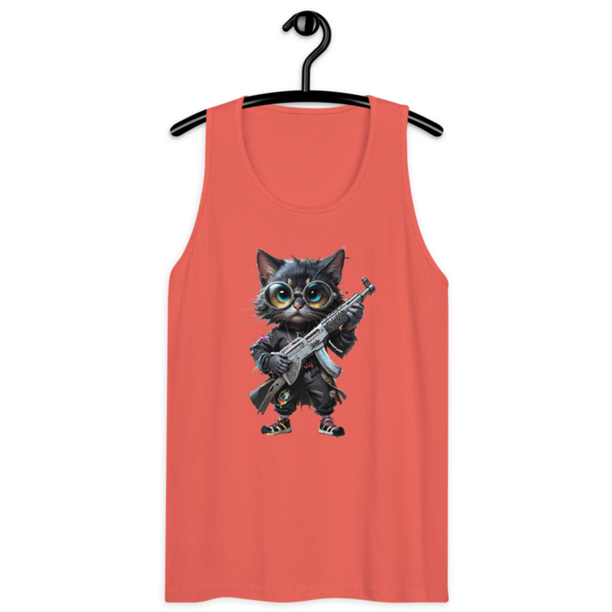 OG Cat – Men’s premium tank top — coral