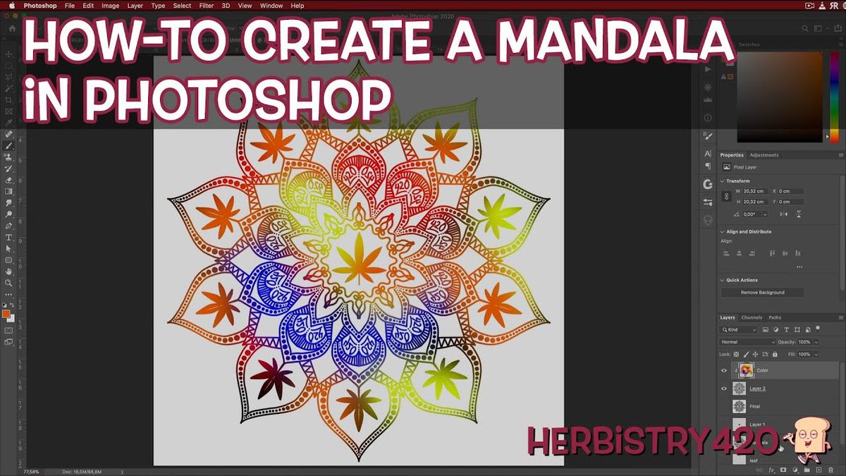 how to make a cannabis mandala