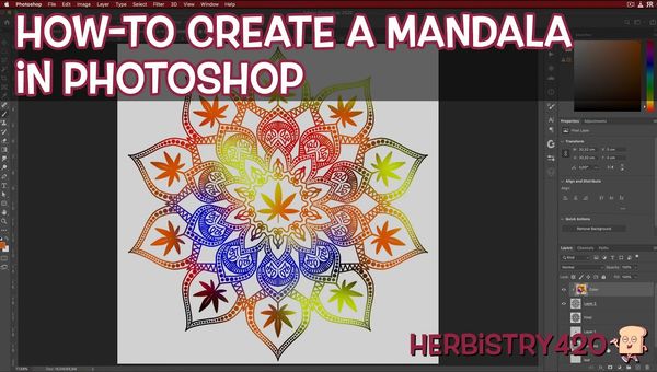 how to make a cannabis mandala