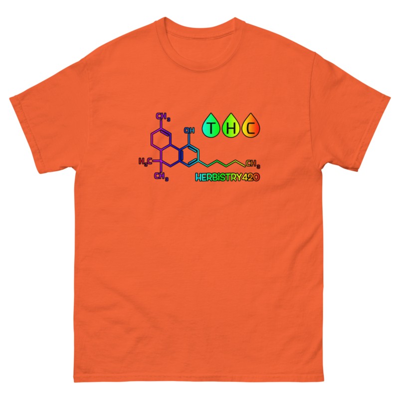 THC Molecule – Unisex Classic Tee — orange