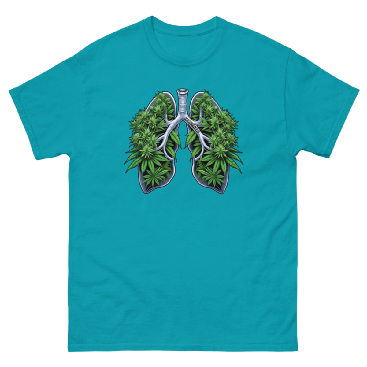 Weed Lungs – Unisex classic tee — tropical blue
