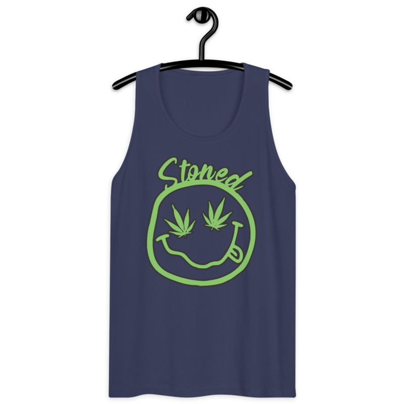 Stoned – Men’s premium tank top — harbor blue