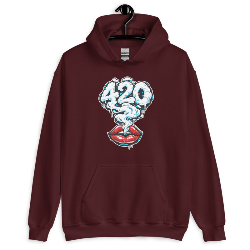 Those Lips – Unisex Hoodie — maroon