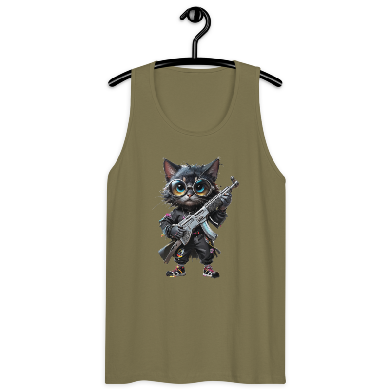 OG Cat – Men’s premium tank top — military green