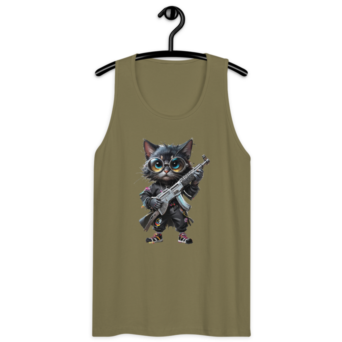 OG Cat – Men’s premium tank top — military green
